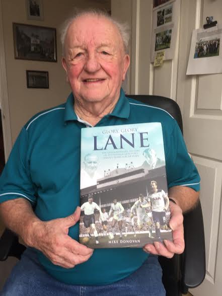 Terry Dyson with the Glory Glory Lane book